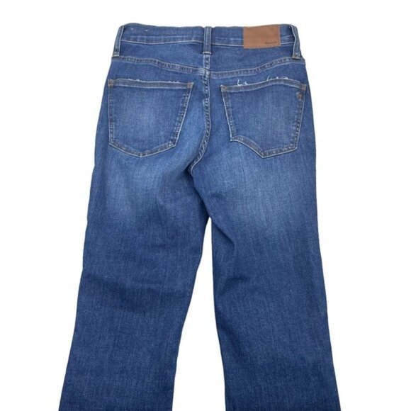 MADEWELL 10" High Rise Skinny Jean Sz 24 Distressing Raw Hem - Picture 6 of 8